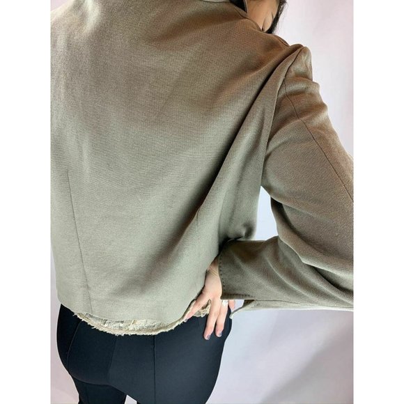 Moschino Cheap & Chic Gray Cropped Blazer - Picture 7 of 8